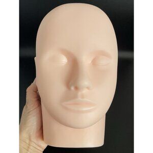 Practice Silicone Mannequin Head Cosmetology  Makeup Lash Extentions, Massage